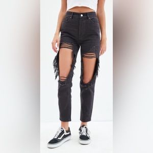 PACSUN Ultra High Rise Slim destroyed ankle jeans size women’s 24